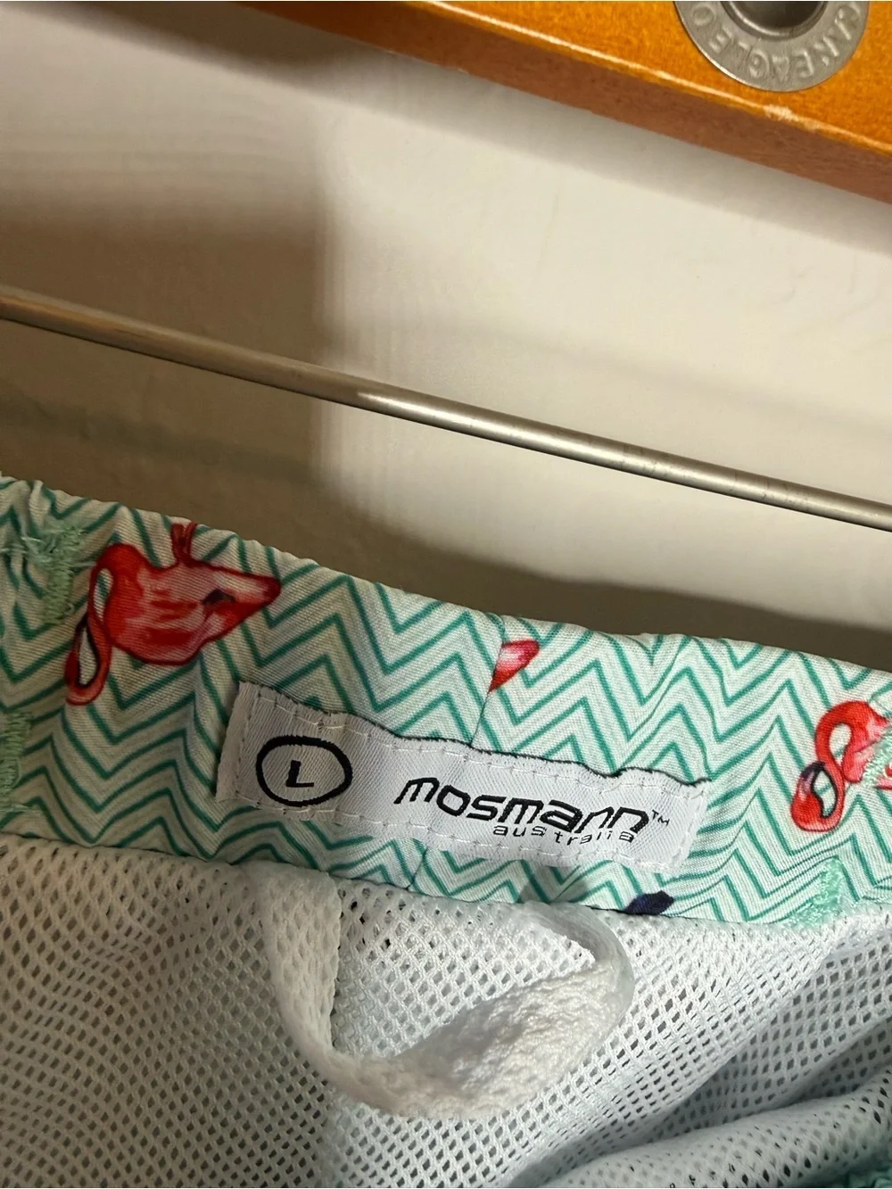 Mosmann Australia swim trunks flamingo toucan birds size large